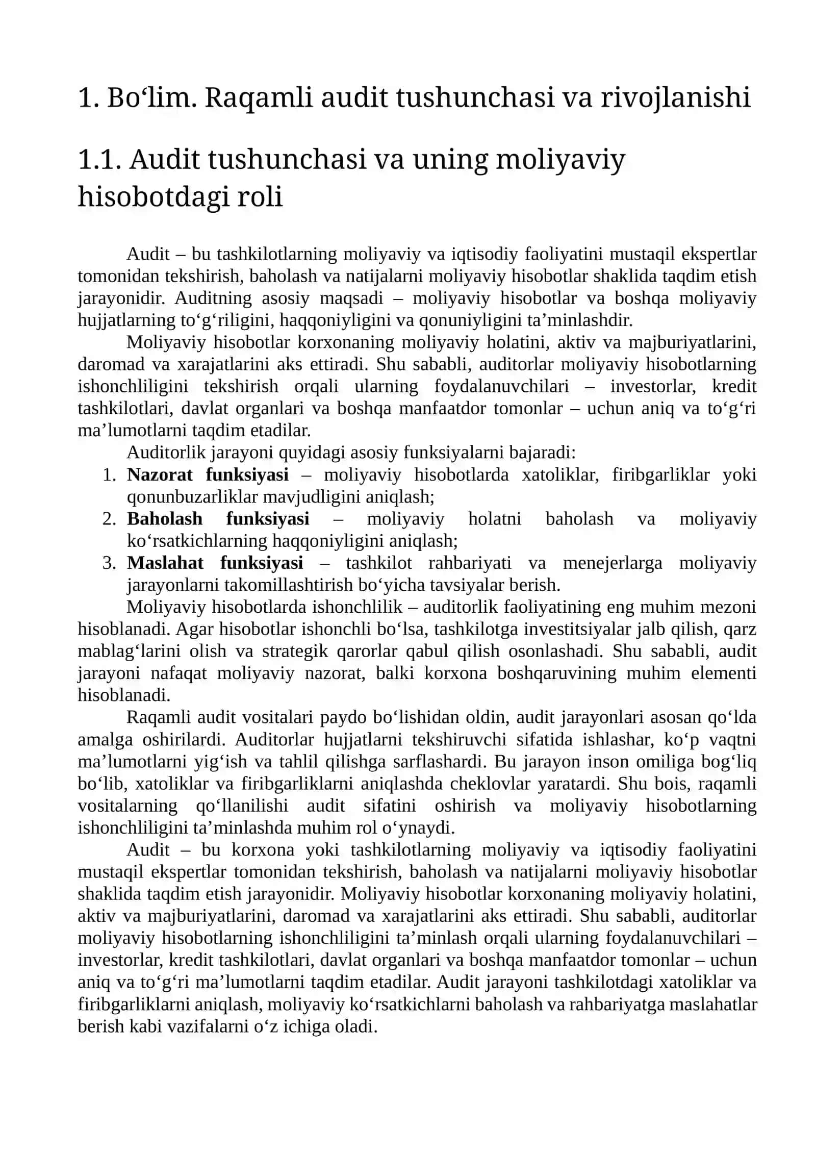 RAQAMLI AUDIT VOSITALARINING MOLIYAVIY HISOBOT ISHONCHLILIGIGA TA'SIRI 4