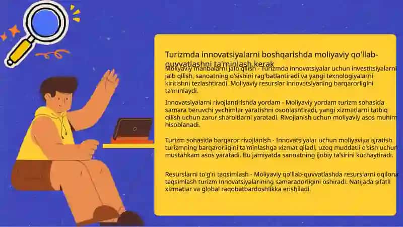 Turizmda Innovatsion faoliyatni boshqarishni davlat siyosati 4