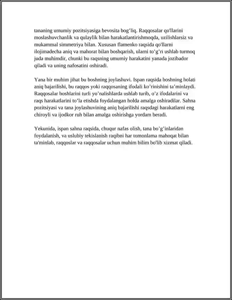 ISPAN SAHNA RAQSINING ASOSIY HARAKATLARINI IJRO ETISH USLUBIYOTI 4