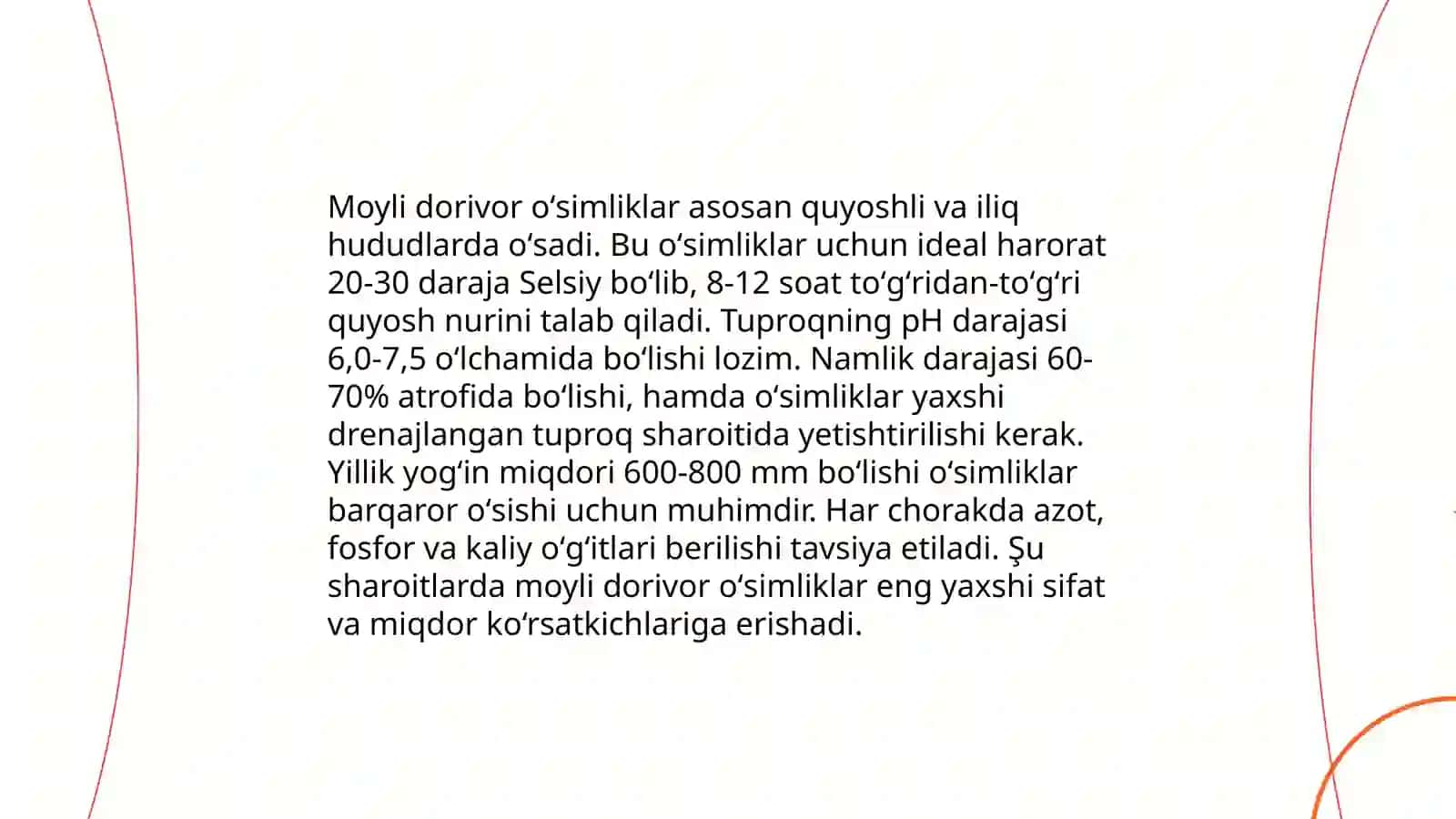 O'simlik moylari saqlovchi dorivor oʻsimliklar bioekologiyasi 4