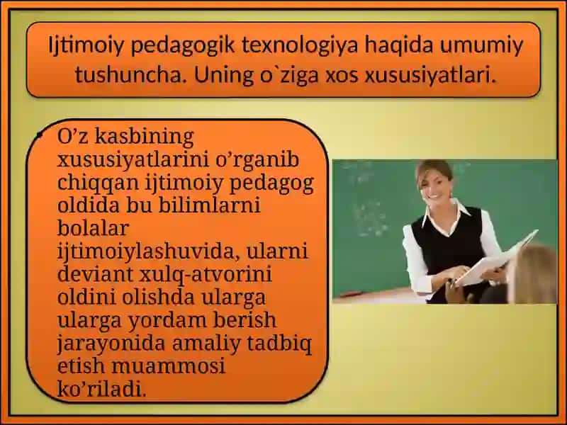 IJTIMOIY-PЕDAGOGIK FAOLIYAT MЕTODIKASI VA TЕXNOLOGIYASI 4