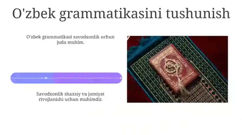 Savodxonlikka erishish: O'zbek tili standartlarining roli 4