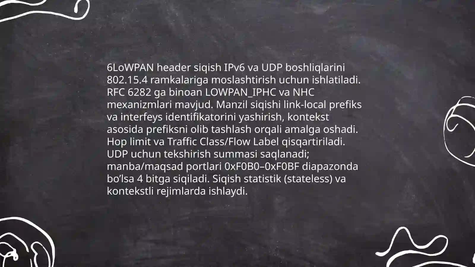 6LoWPAN (IPv6 over Low power Wireless Personal Area Networks) 4