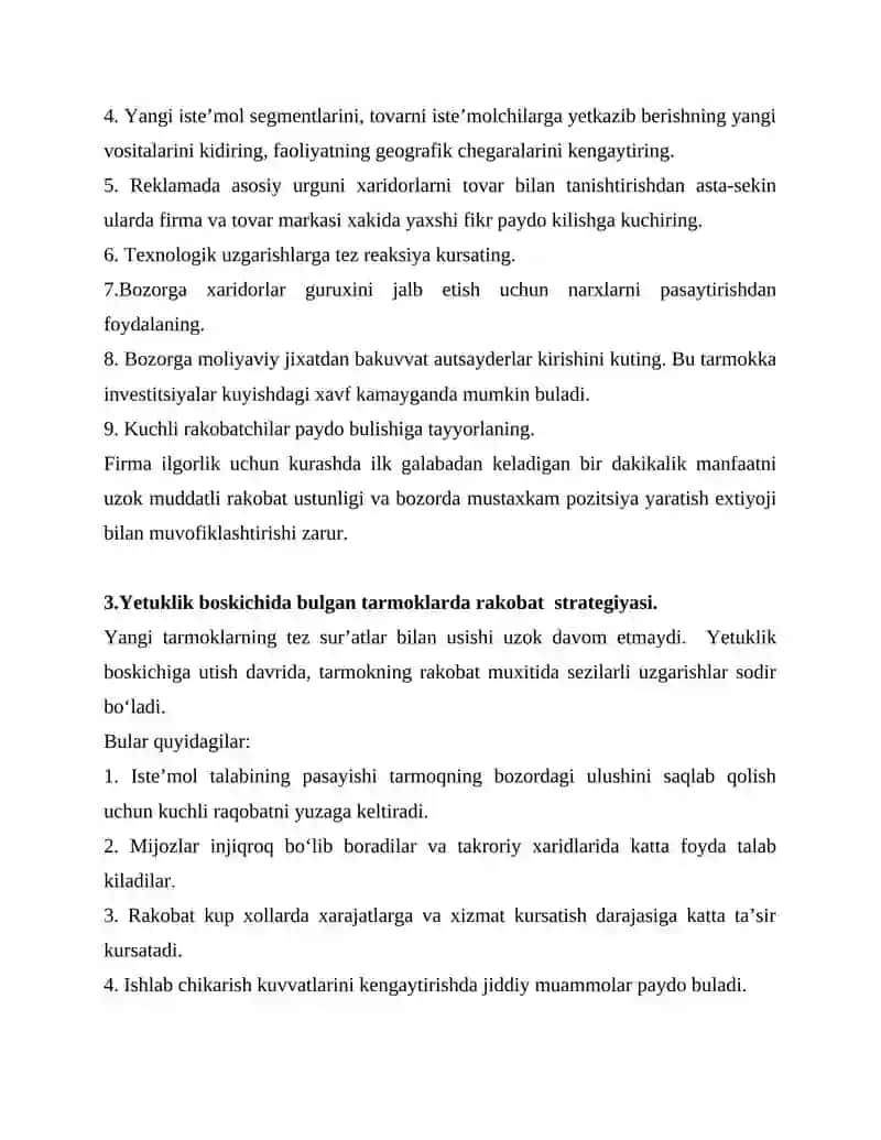 Firmalar strategiyasi 4
