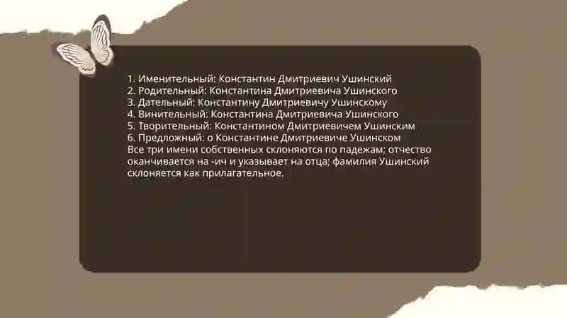 Склонение имен существительных 4