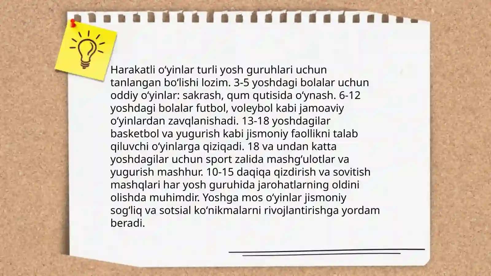 Harakatli oʻyinlarni darsni asosiy qismida mos holda tanlash va tahlil qilish 4