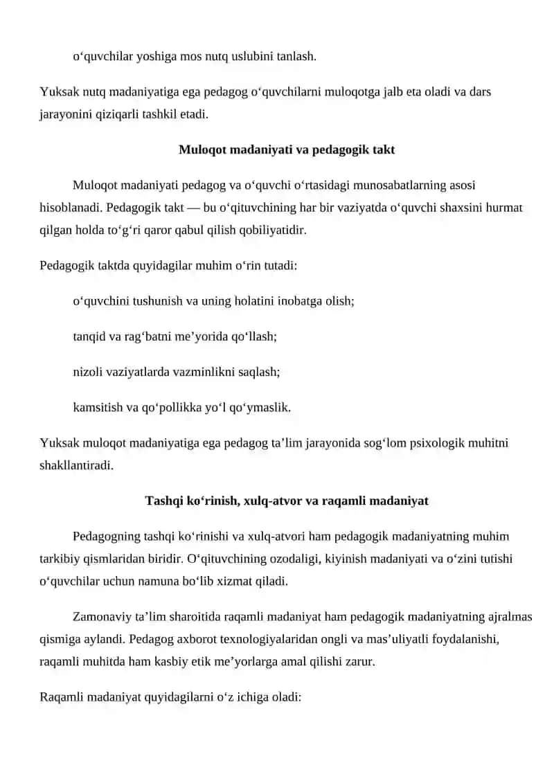 Kasbiy etik va pedagogik madaniyat 4