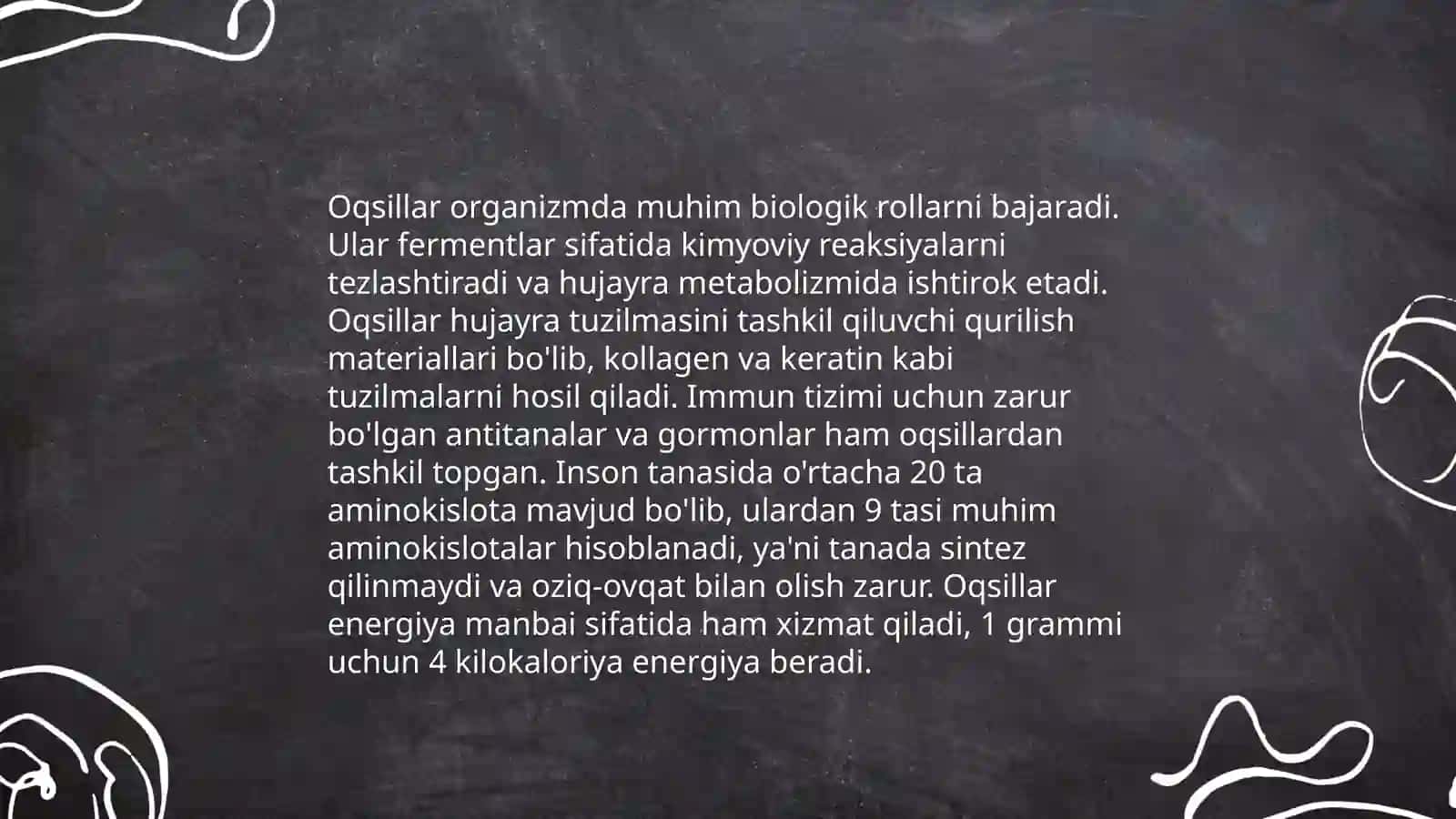 Oqsillar va Nuklein kislotalar 4