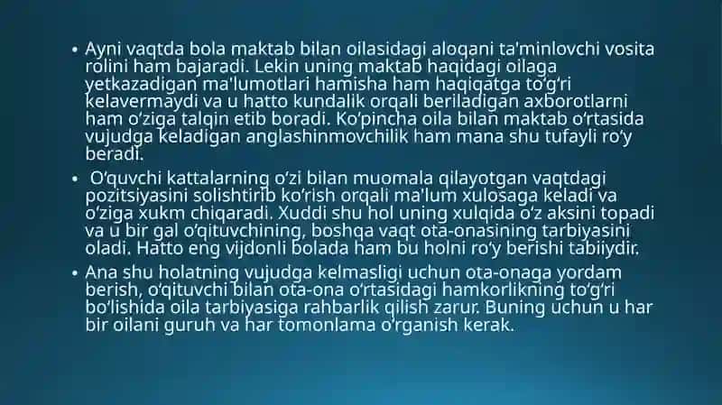 Sinf rahbarining o`z o`quvchilarini rag`batlandirish va jazolash usullari 4