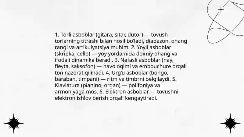 Musiqa va asboblar hayoti 4
