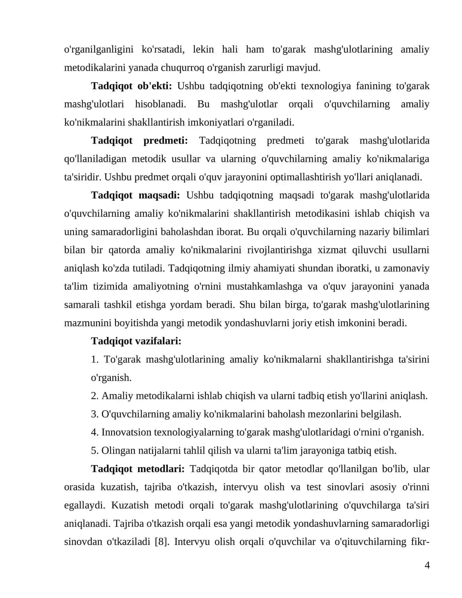 To'garak mashg’ulotlarida o’quvchilarning amaliy ko’nikmalarini shakllantirish metodikasi 4