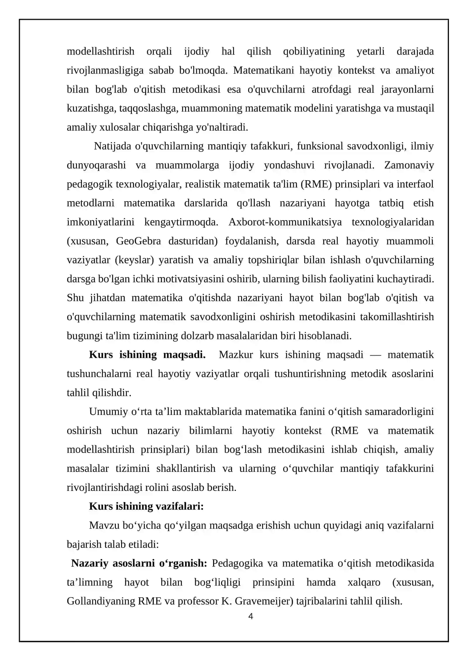 Matematikani hayot bilan bog‘lab o‘rgatish 4