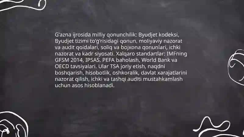 Davlat byudjeti gʼazna ijrosining zamonaviy modellari 4