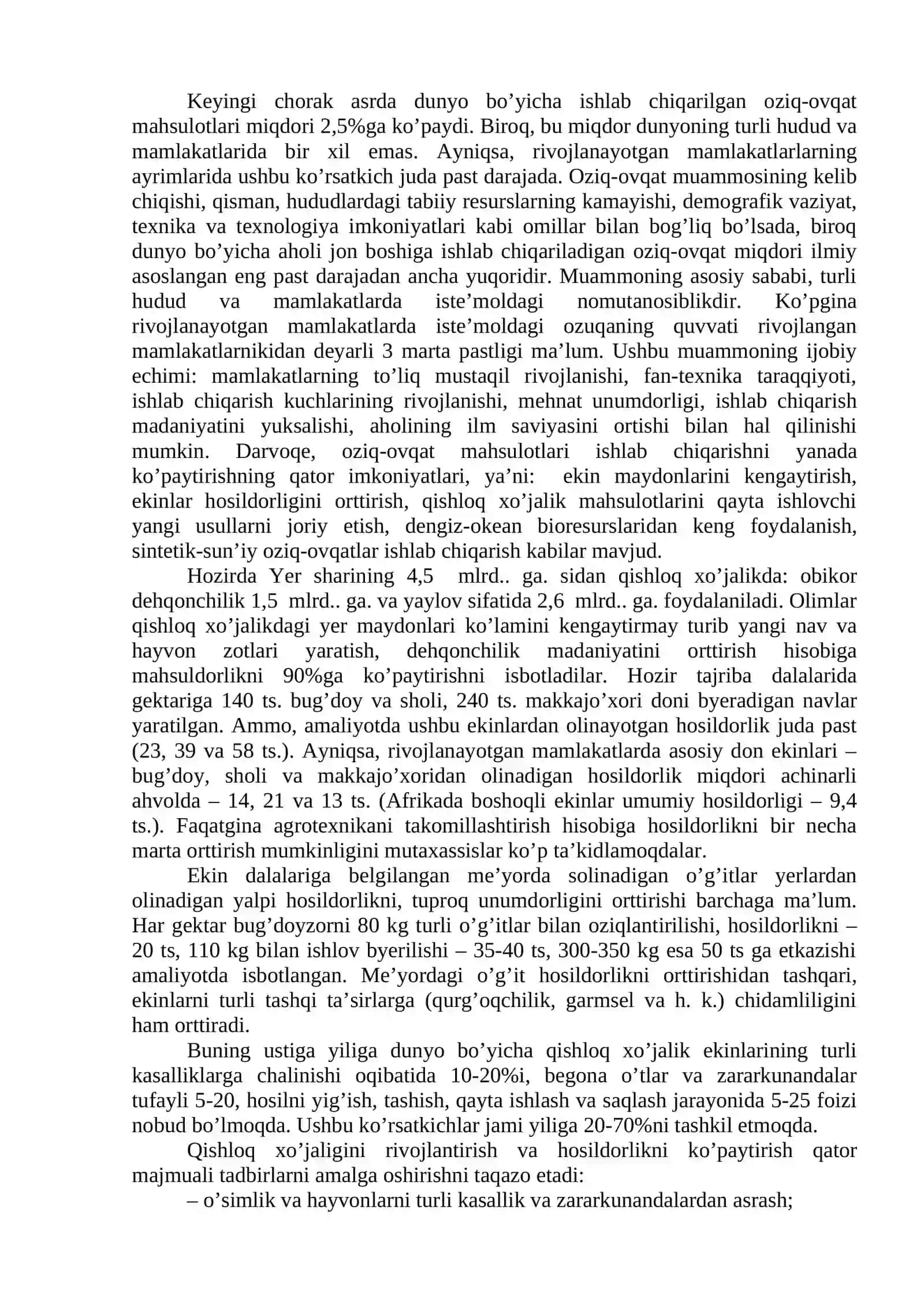 Aholi, ekologik adaptatsiya va ekologik xavfsizlik 4