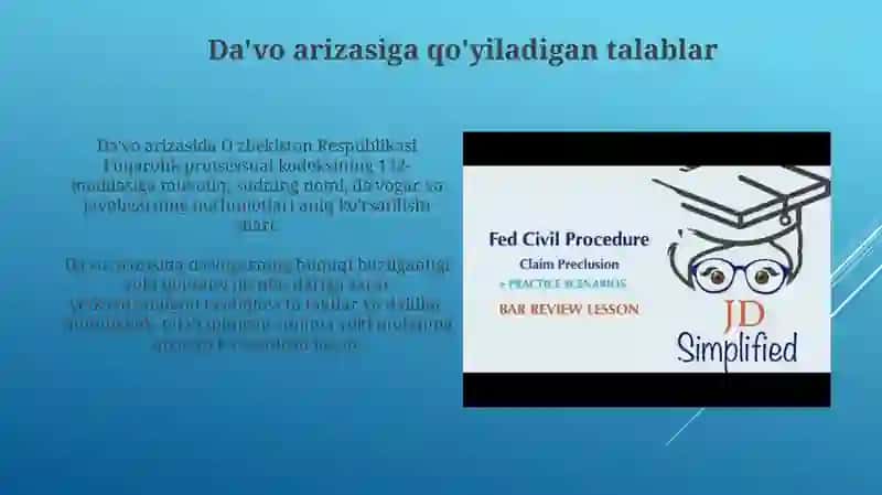 Da'vo fuqarolik protsessida 4