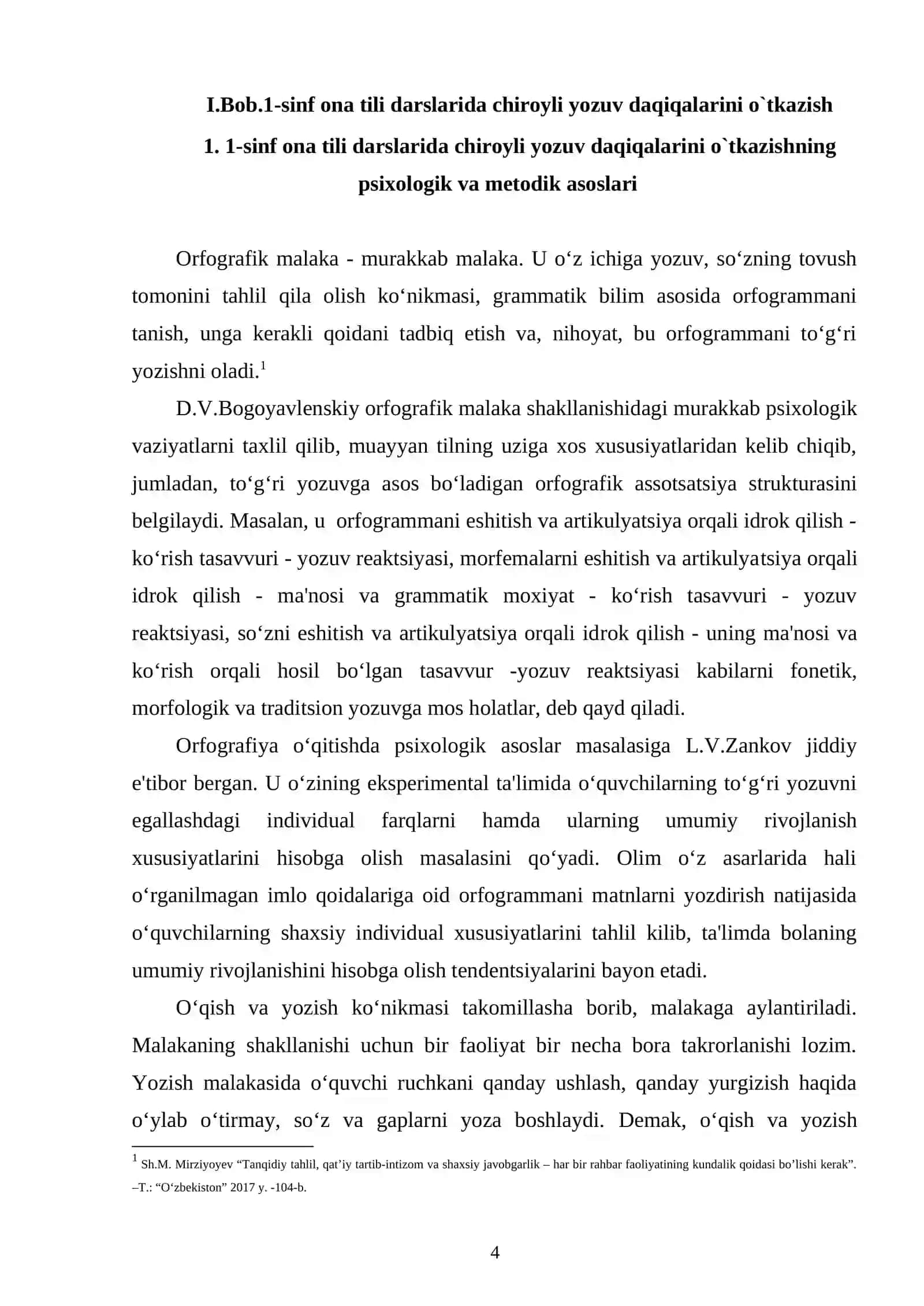 1-SINFDA HUSNIXAT DARSLARINI TASHKIL ETISH VA CHIROYLI YOZUVGA QO`YILGAN TALABLAR 4