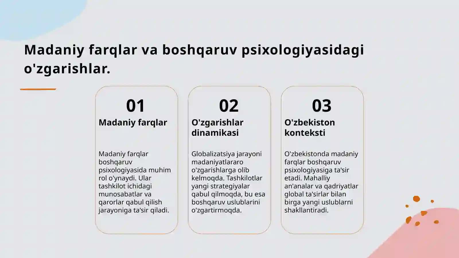 Xalqaro ta'sirlar va boshqaruv psixologiyasi 4