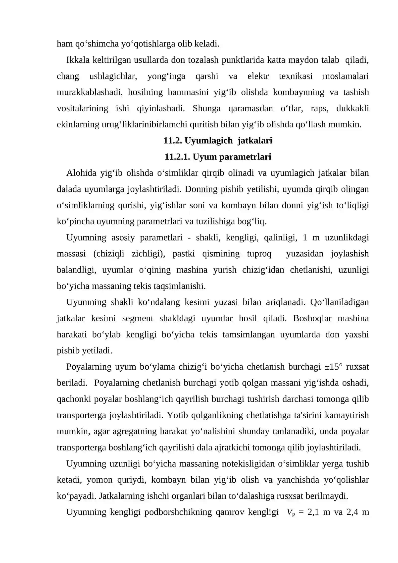 G‘alla o‘rish texnologiyalari, mashinalari, ularni takomillashtirish 4