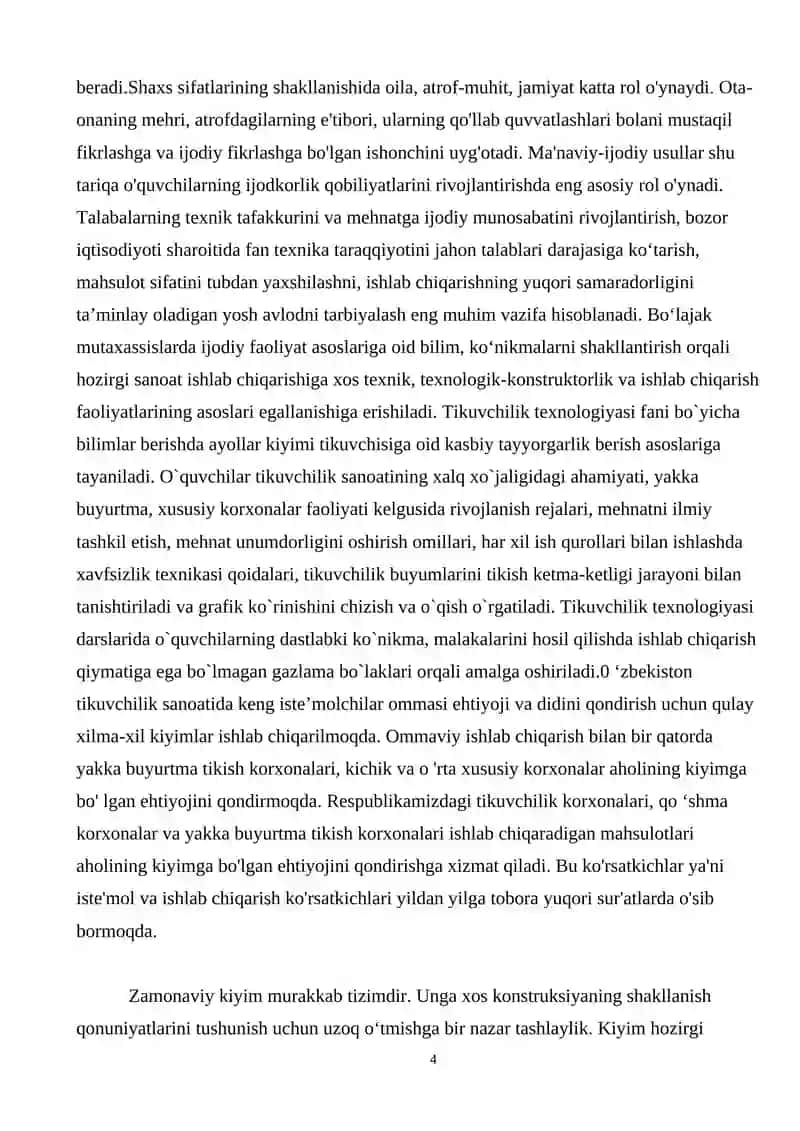 "Ayollar o'tkazma yengli ko'ylagini modellashtirish" 4
