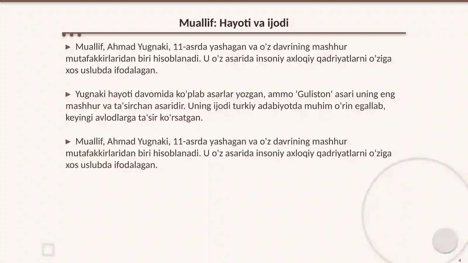 Turkiy guliston yohud axloq asari 4