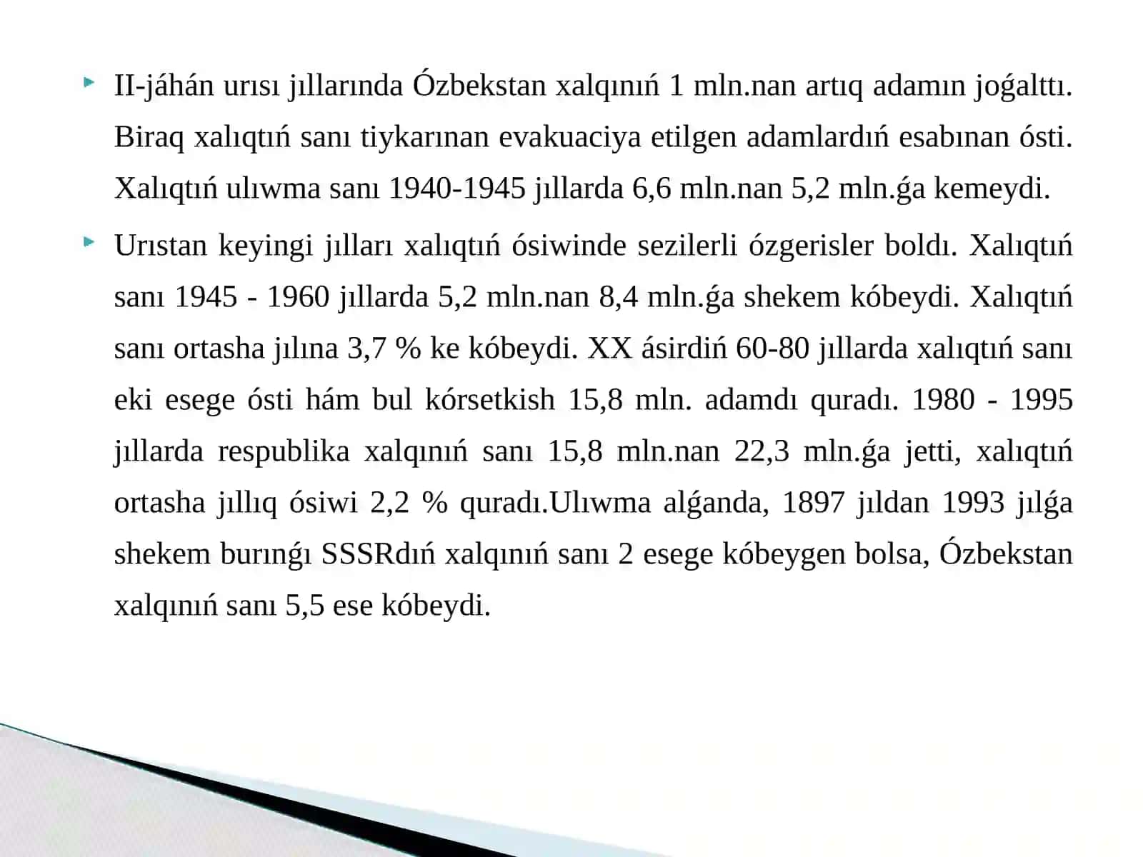 Etnogenez oʻzbek ham qoraqalpaq xalqining etnikaliq tarixidan prezentaciyajumisi 4