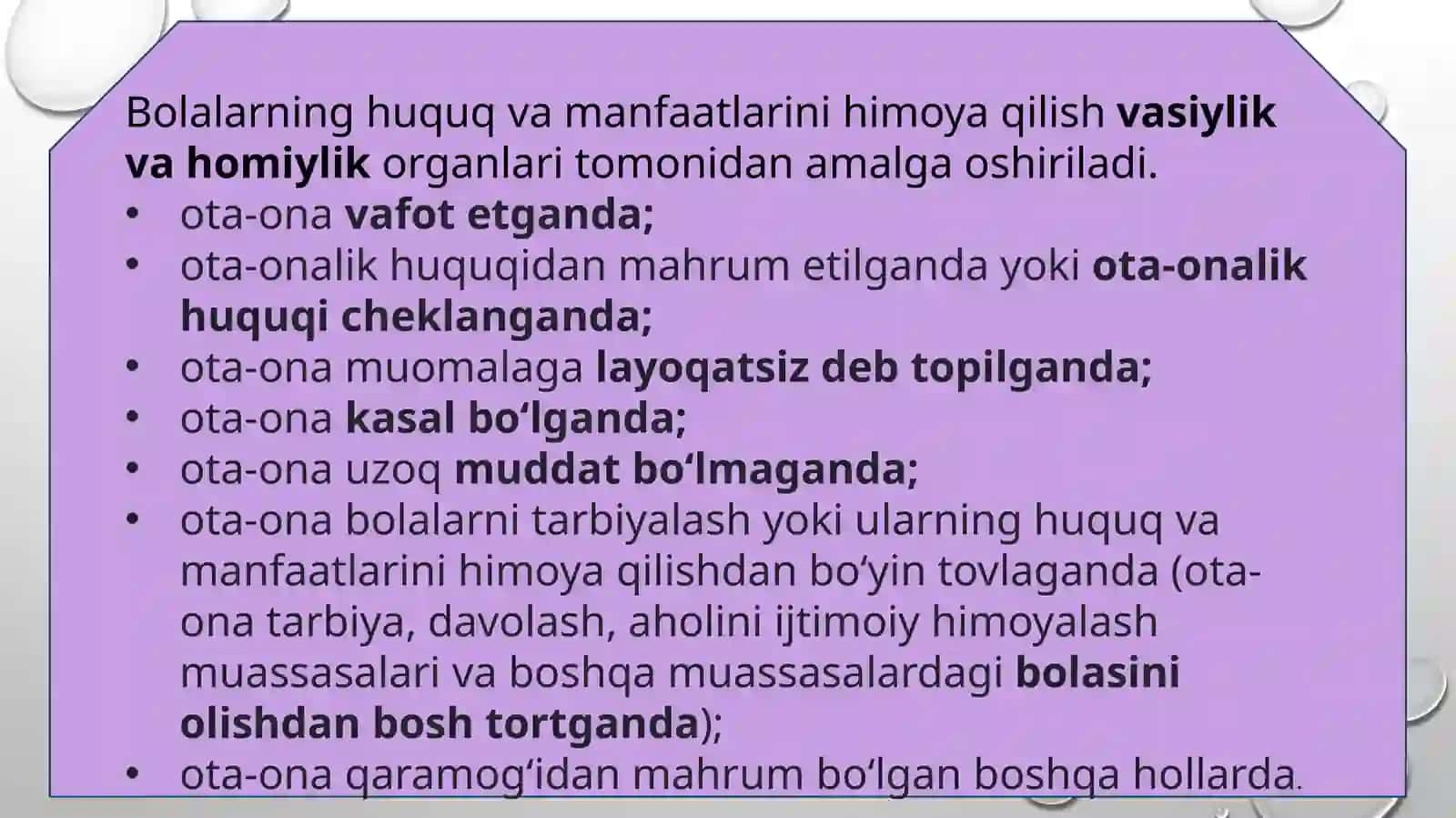 Yetim va ota-ona qaramogʻisiz qolgan bolalarni ijtimoiy himoyalash 4