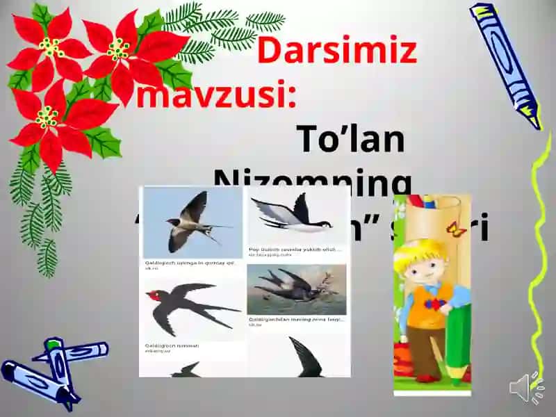 To'lan Nizomning "Qaldirg'och" mavzusidagi videodars 4