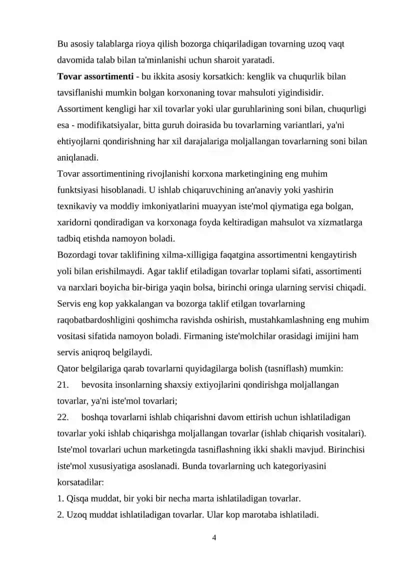 JISMONIY TARBIYA VA SPORT MARKETING KORXONALARIDA TOVAR BOZORINI TADQIQ QILISH 4