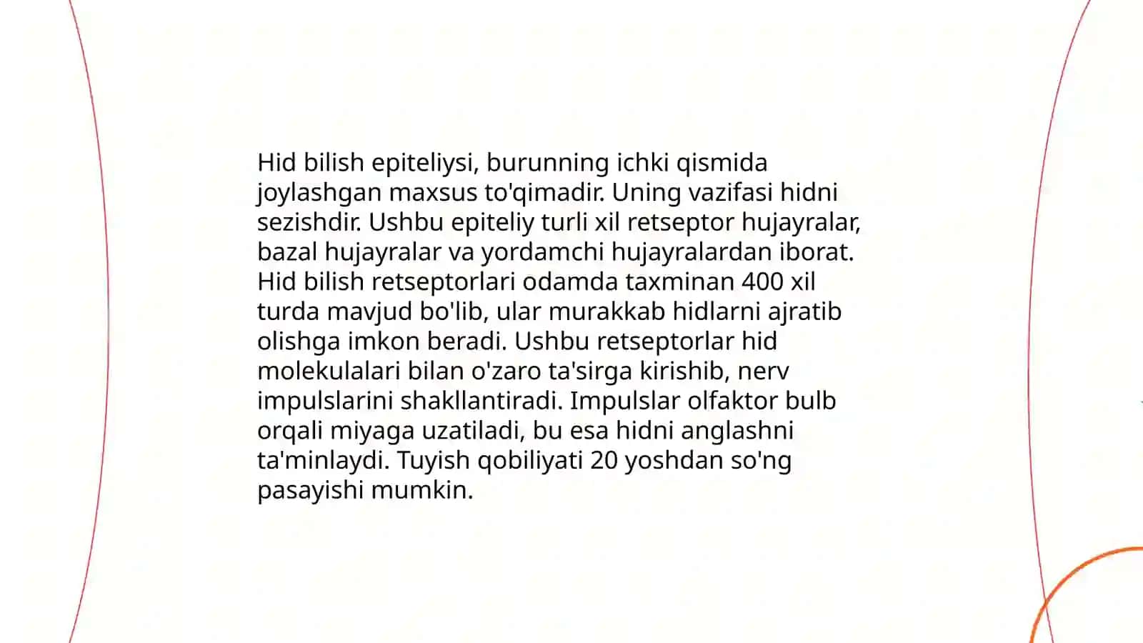 Hid bilish organining tuzilishi va uning regeneratsiya qilish xususiyatlari 4