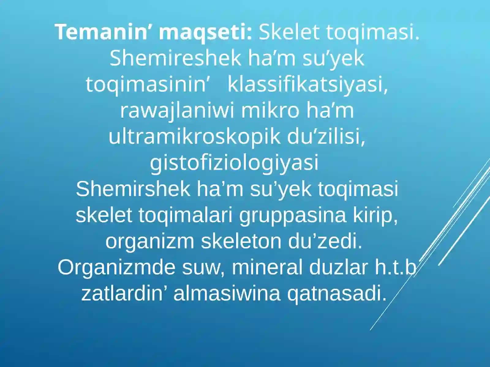 Biriktiriwshi toqımaha`mskelet toqıması 4