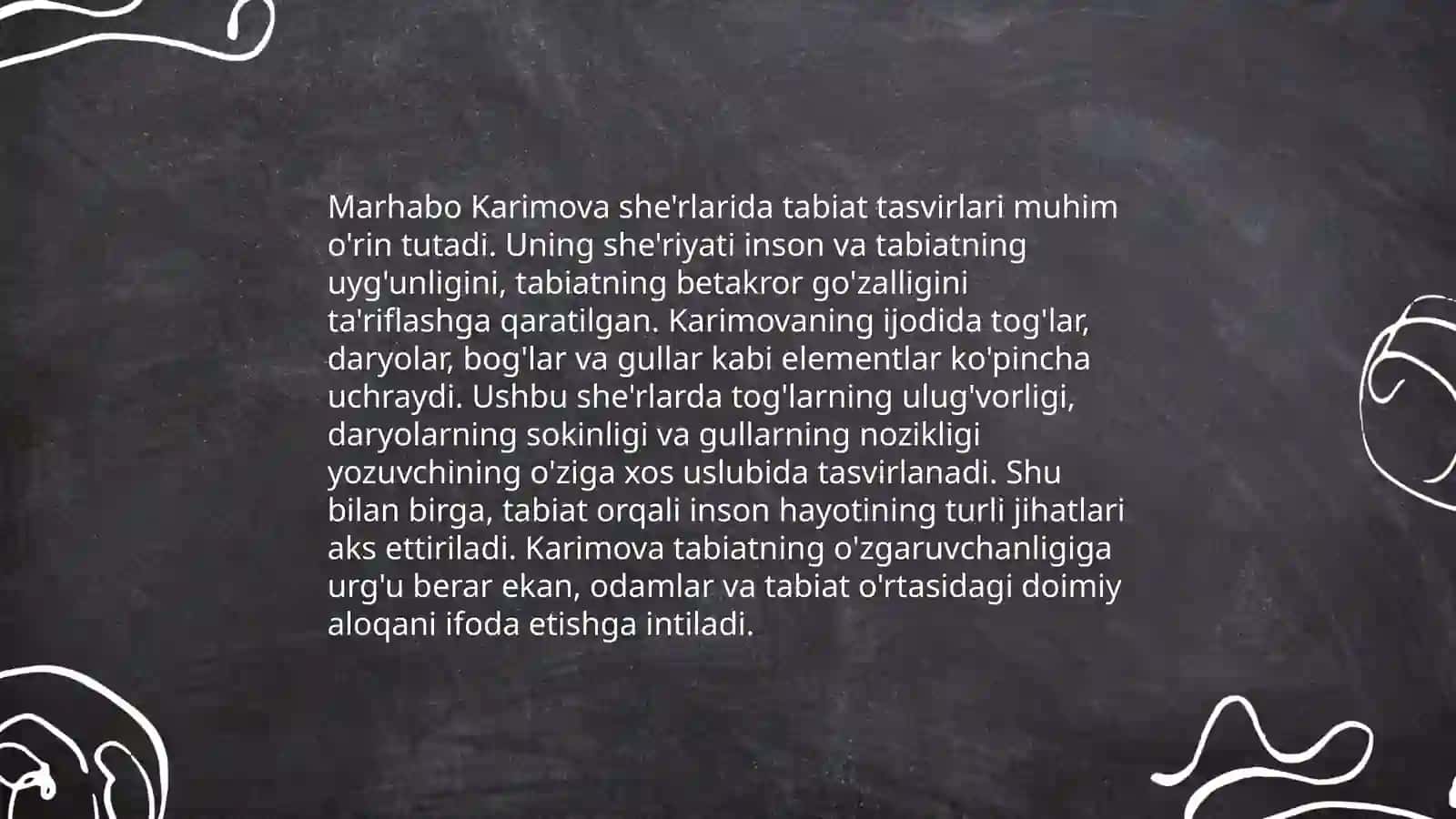 Marhabo Karimova sheʼrlaring oʼziha xos xususiyatlari 4