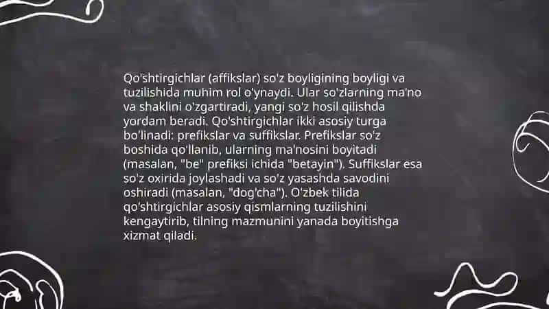Qo'shtirgichlarning klassifikatsiyalanishi 4