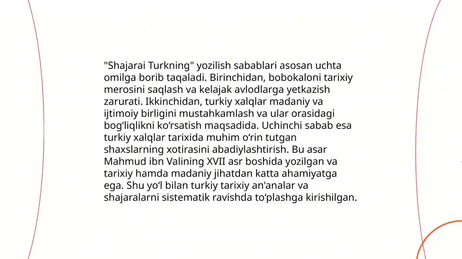 Shajarai Turk asarining adabiyot tarixidagi oʻrni 4