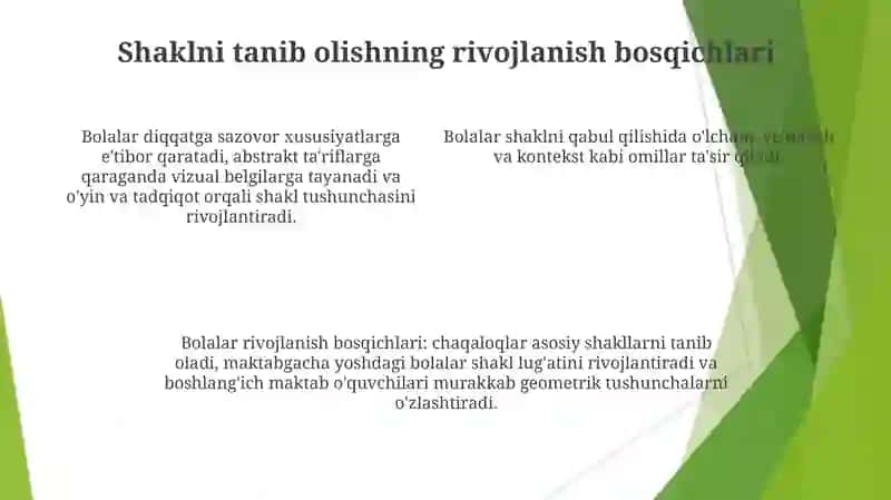 Bolalarning Geometrik Shakl Va Figurelarni O'rganish 4