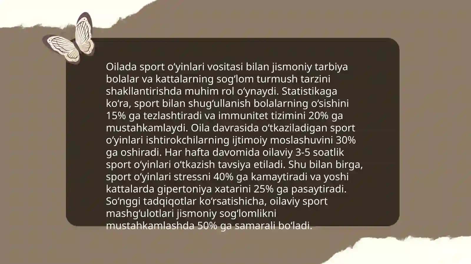 Oilada jismoniy tarbiyani tashkil etish 4