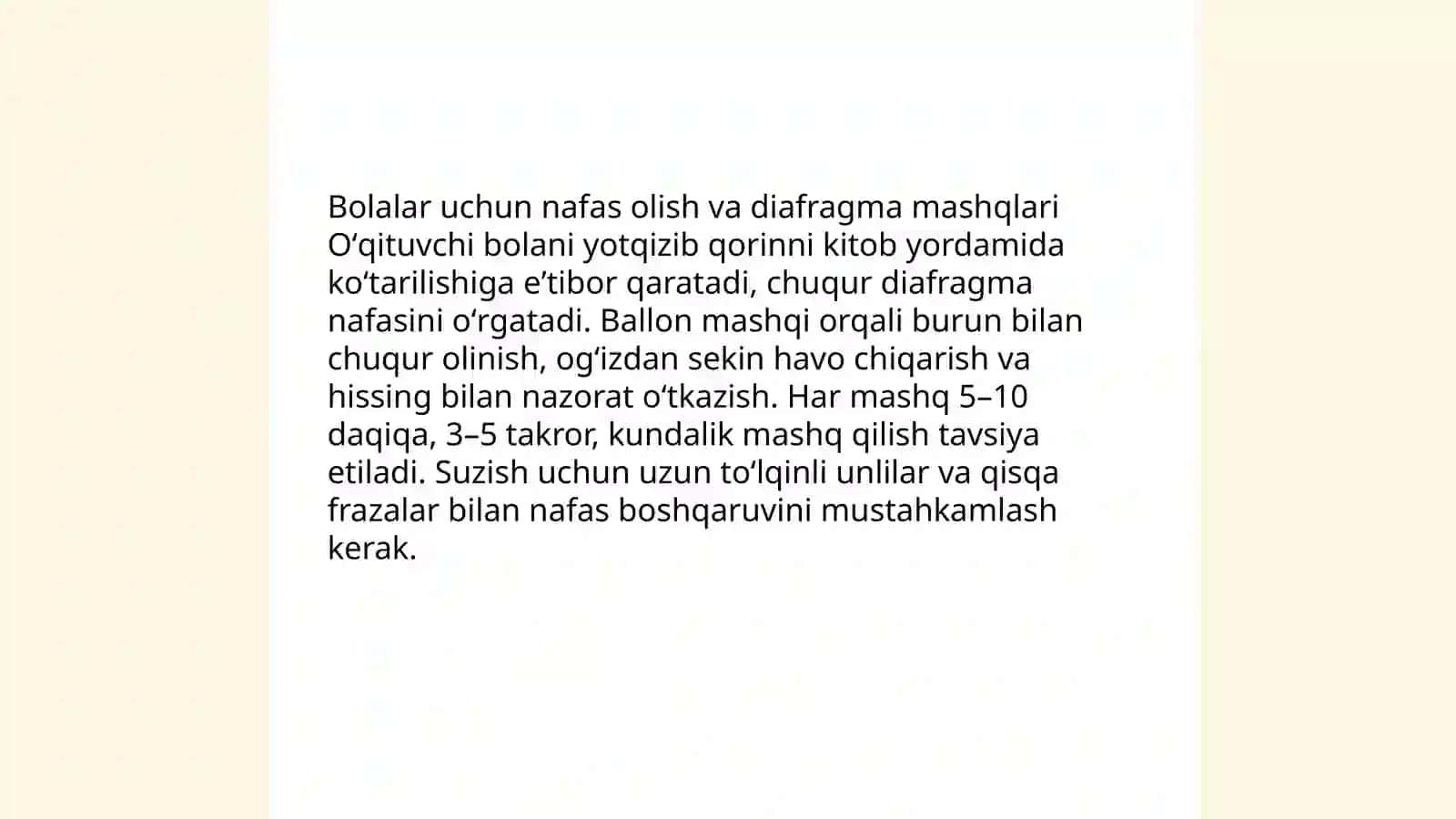 Bolalarni qoʻshiq kuylashga oʻrgatish 4