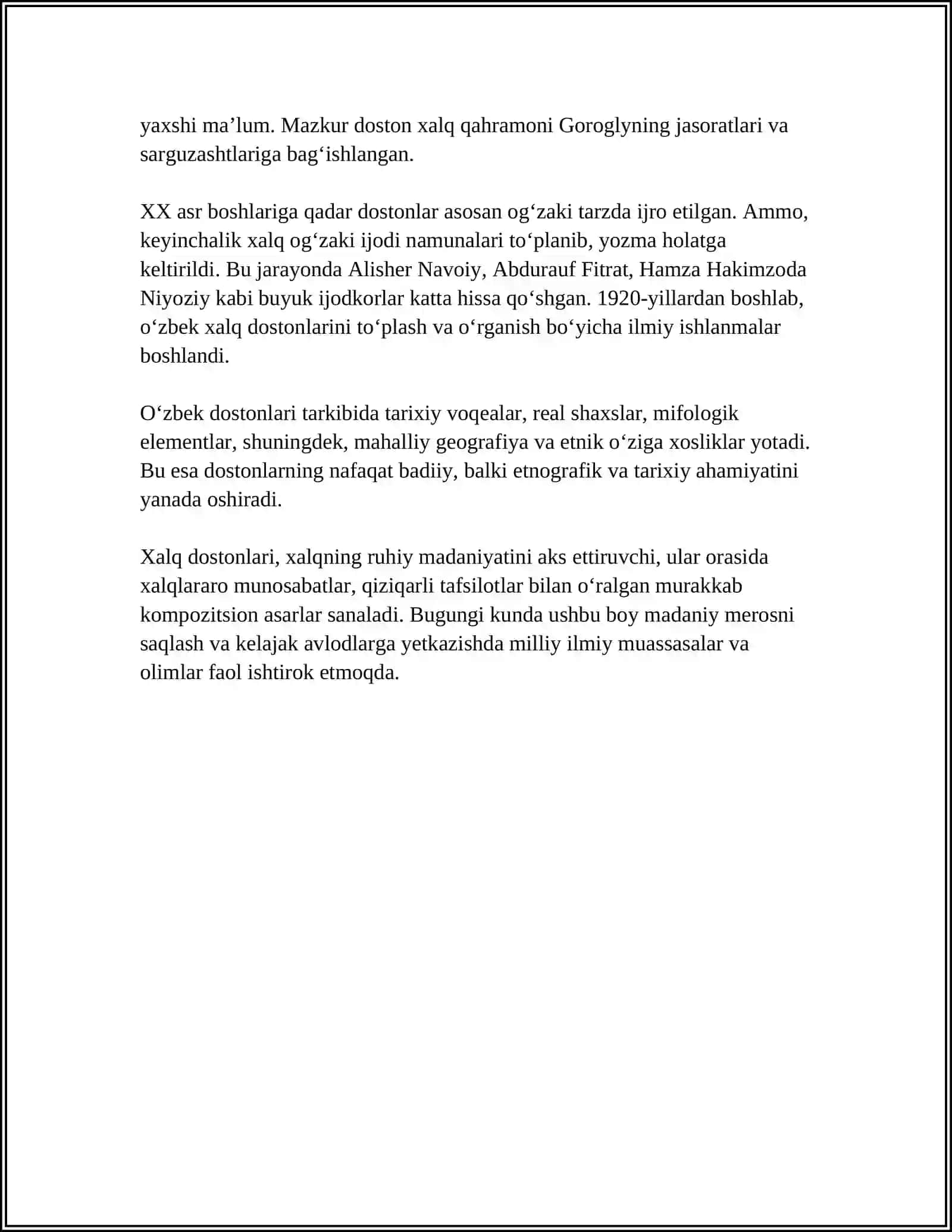 XALQ DOSTONLARINING JANR XUSUSYATLARI 4