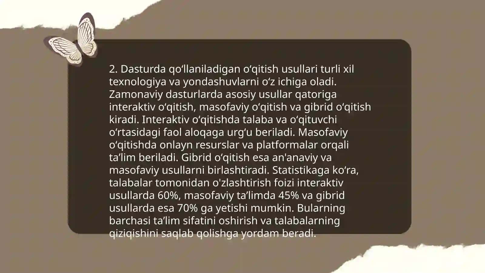 Ilm yoʻli variativ dasturi 4