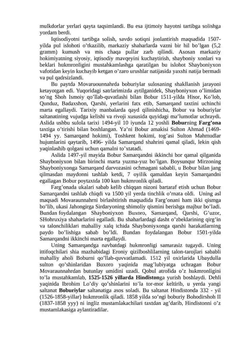 Buxoro amirligining tashkil topishi va ravnaqi 4