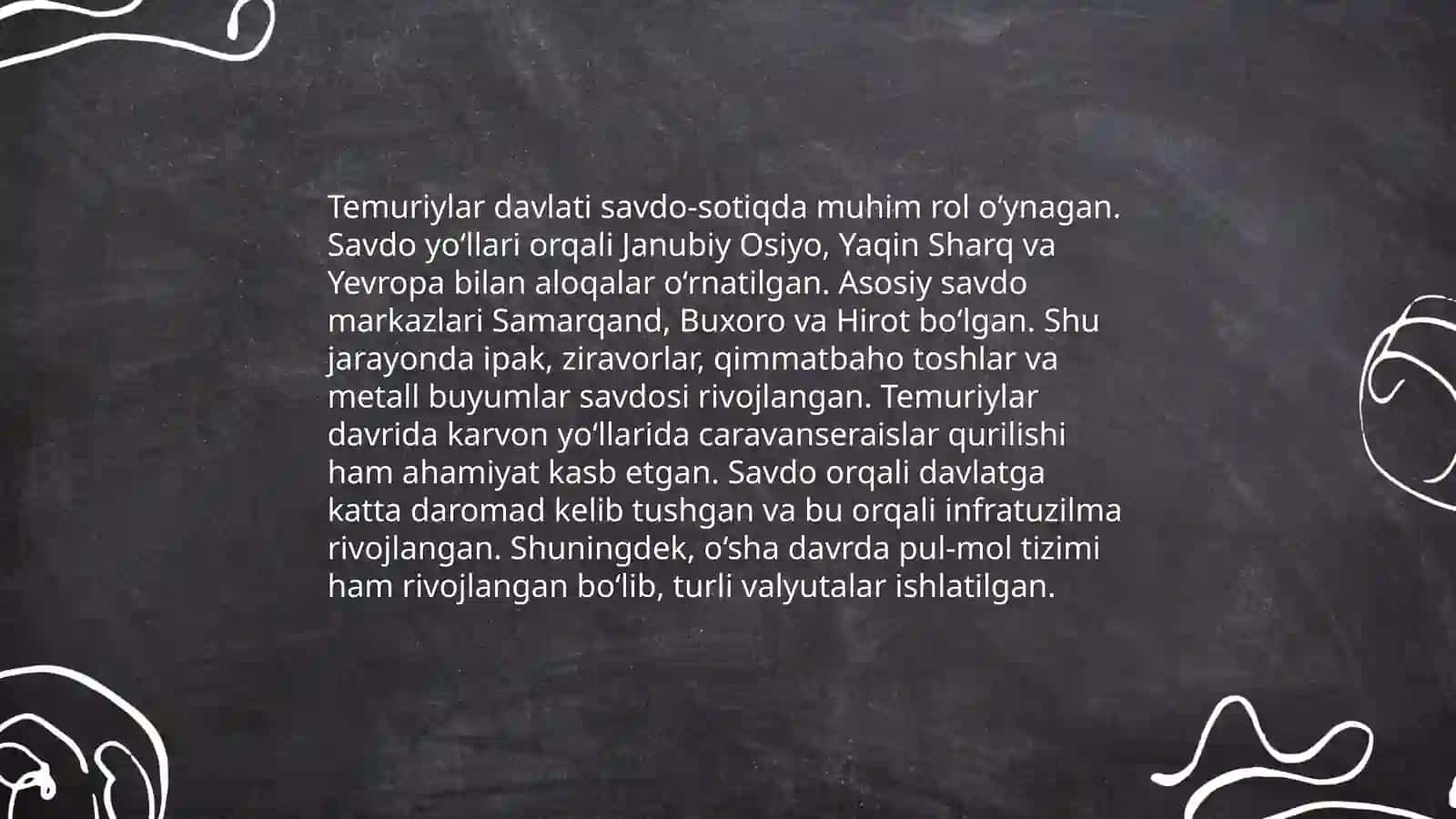Temuriylar davri iqtisodiy gʻoyalarning taʼsiri 4