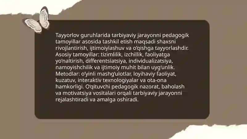 Maktabda Tayyorlov Guruhlarida Tarbiya Ijtimoiy Hodisa va Pedagogik Jarayon Ekanligi 4