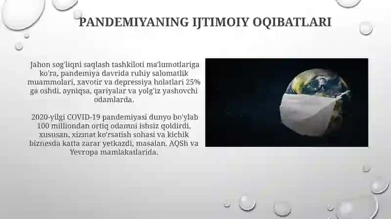 Pandemiya-XXI asrning global muammosi va uning oqibati 4