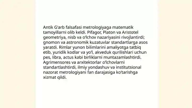 Metrologiya fanidan Oʻzbekiston Respublikasining Standartlashtirish haqida qonunining ahamiyati 4