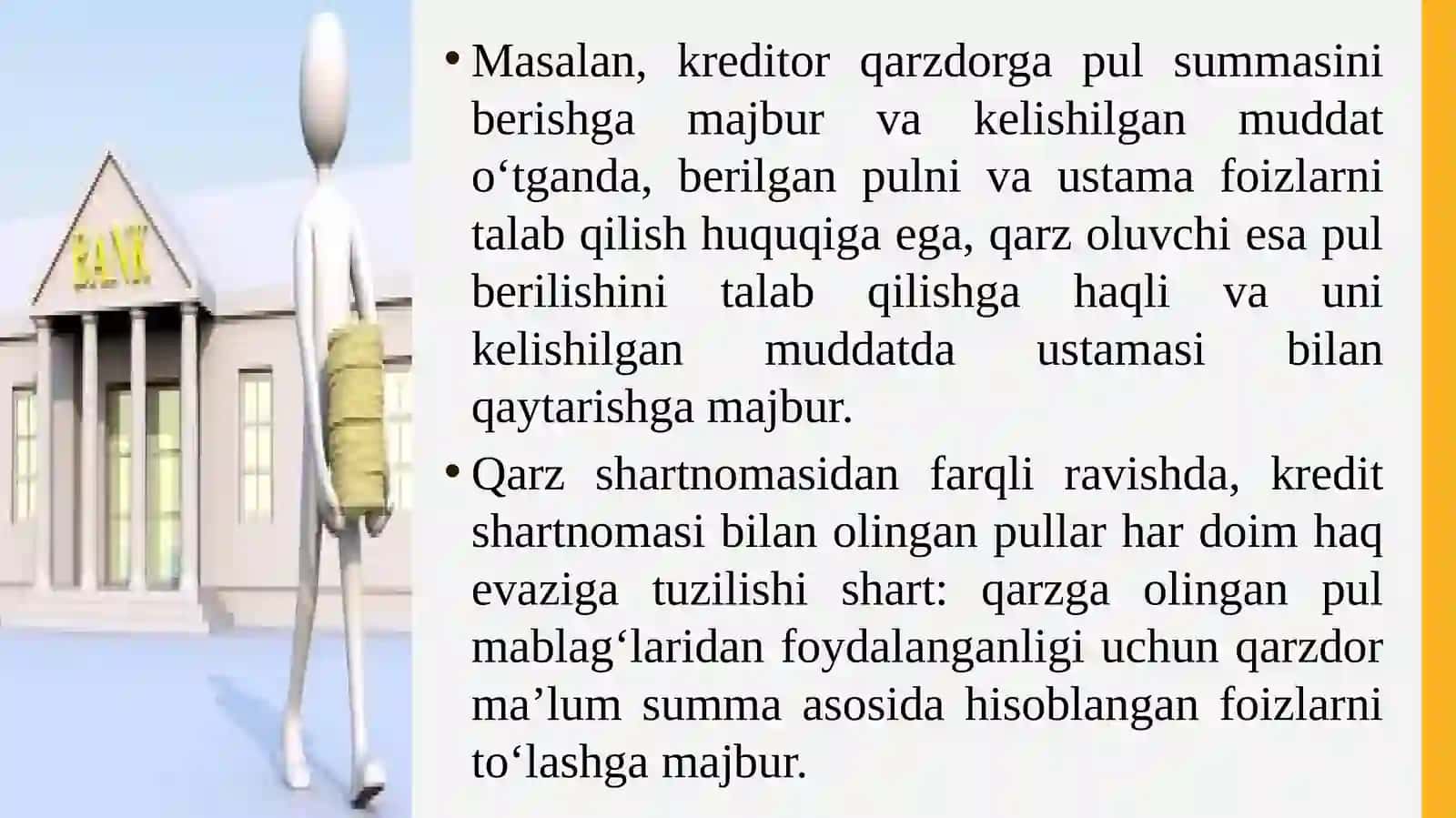 Kredit shartnomasi va kredit oluvchi majburiyatining bajarilishini kafolatlash 4