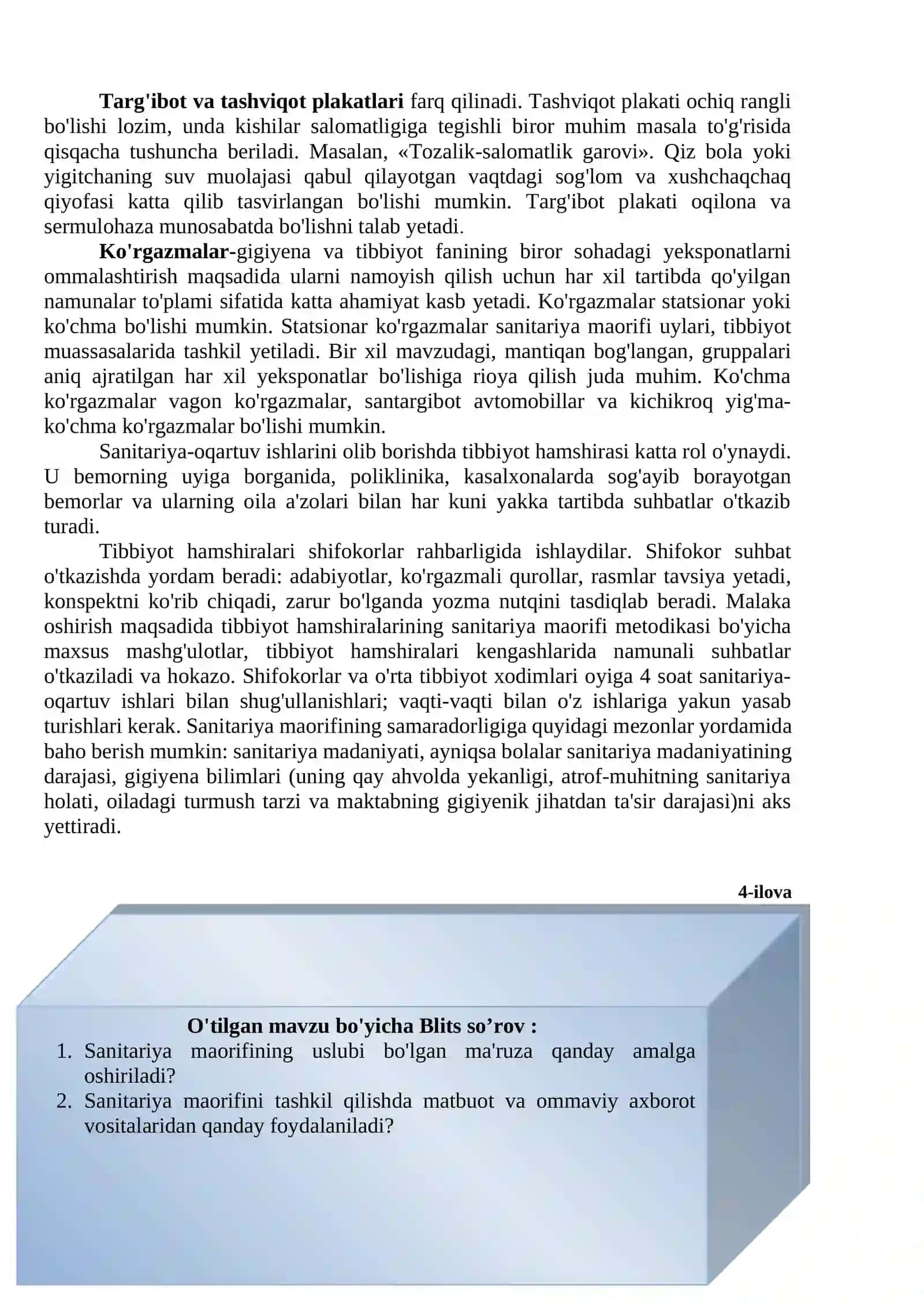 Sanitariya maorif ishini tashkil qilish 4