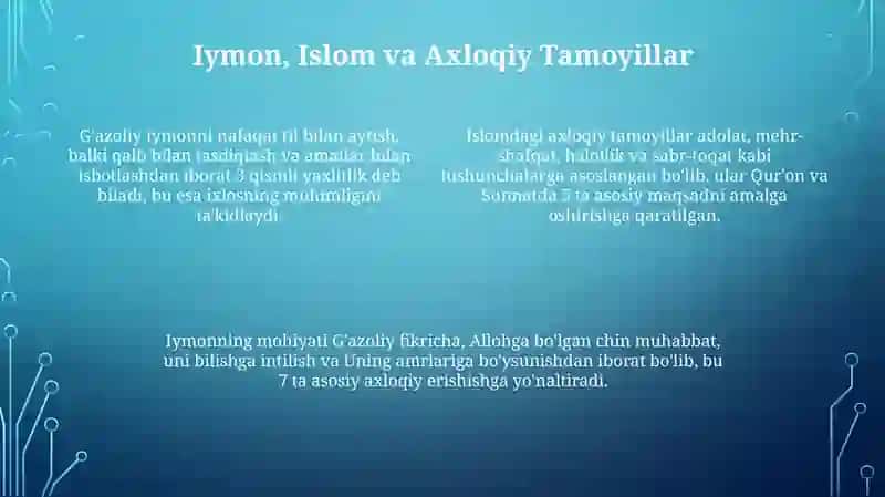 Gʻazzoliyning tavba asarida asosida din va axloq 4