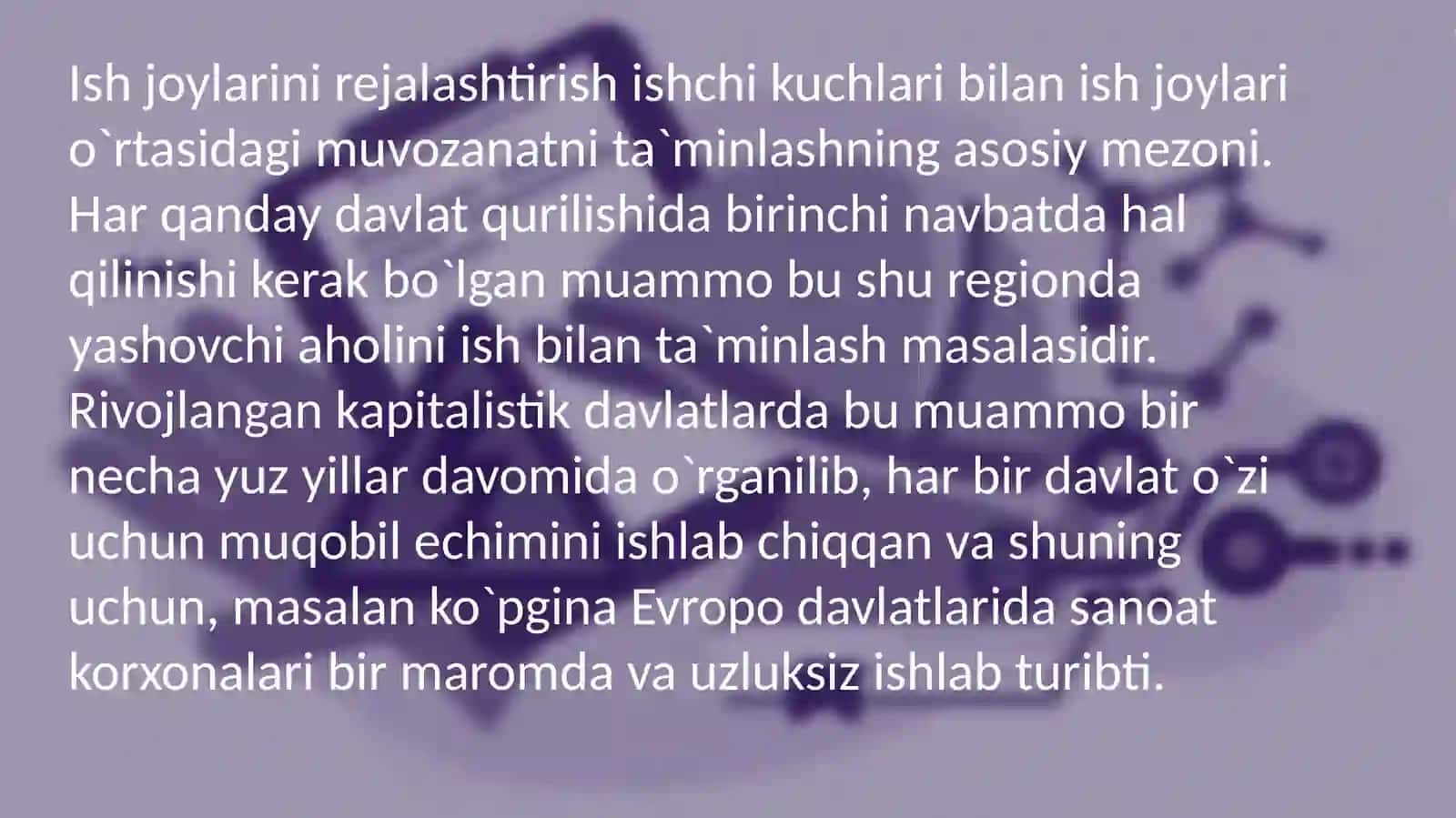 Ishlab chiqarish bo'limlari xonalarini attestatsiyadan o'tkazish 4