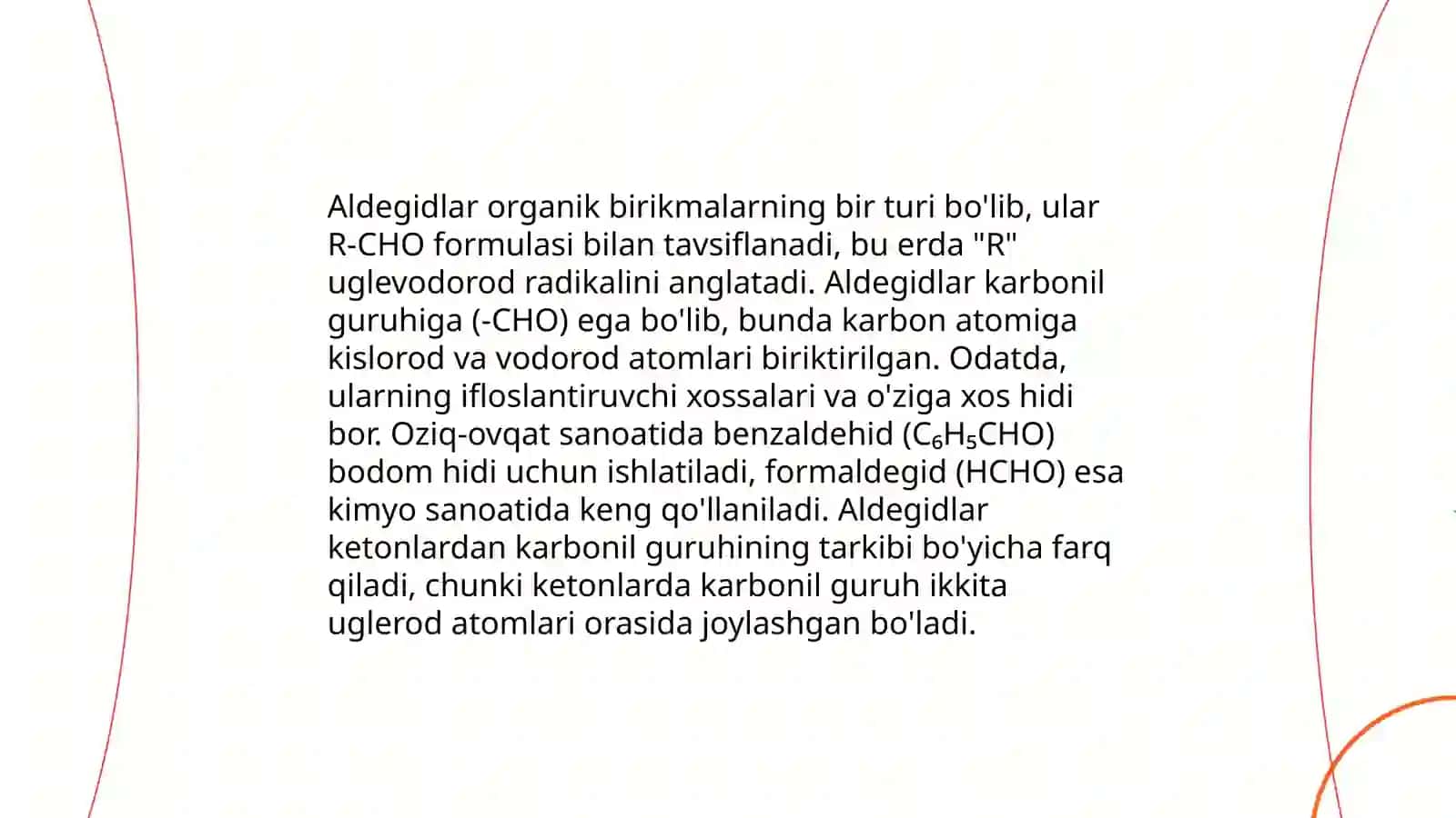 Karbonil birikmalar tuzilishi va nomlanishi 4