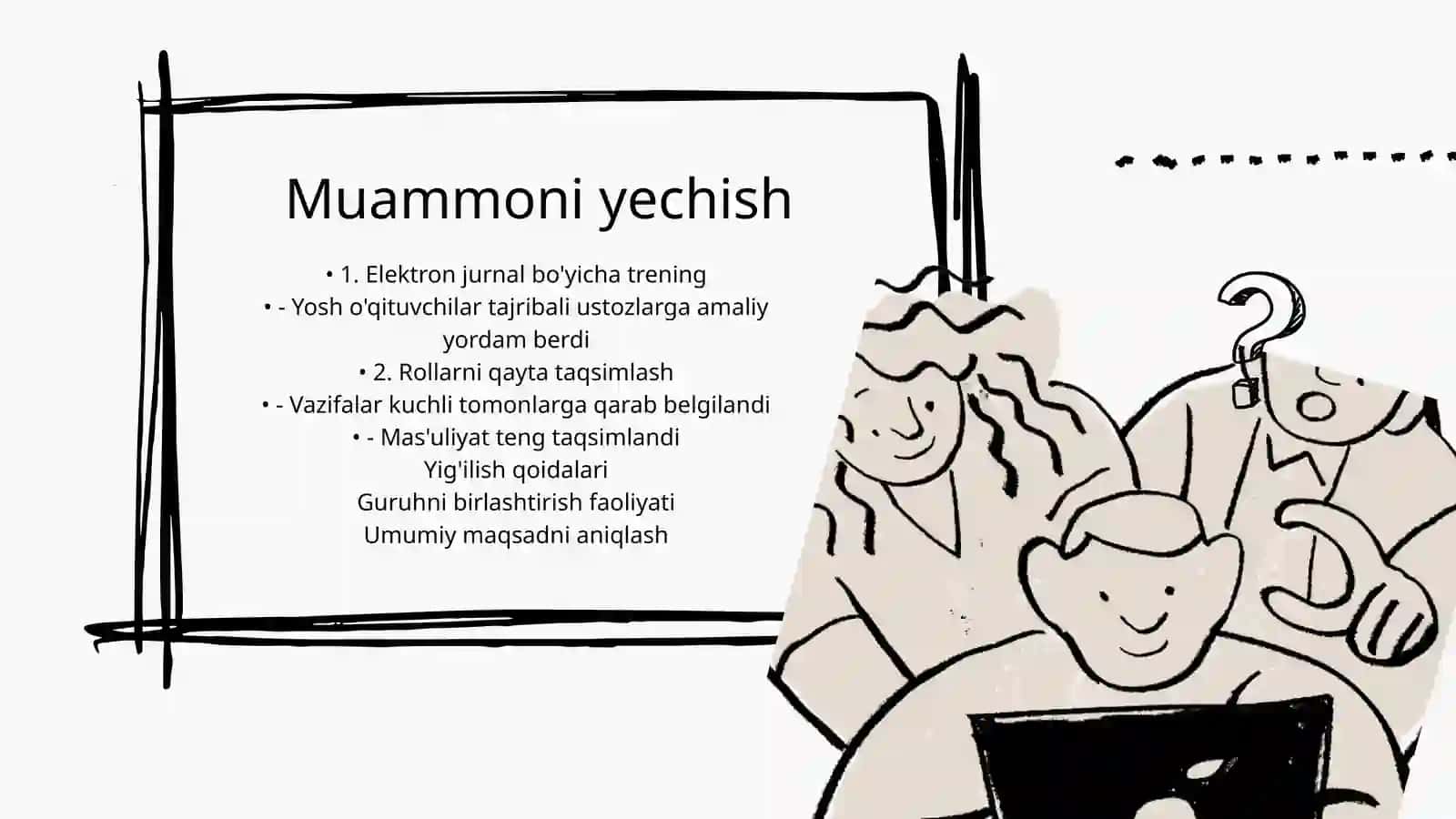 Maktab oʻqituvchilar jamoasida muammolar va ularni bartaraf etish 4