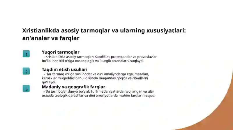 Xristianlik dini oqimlari 4